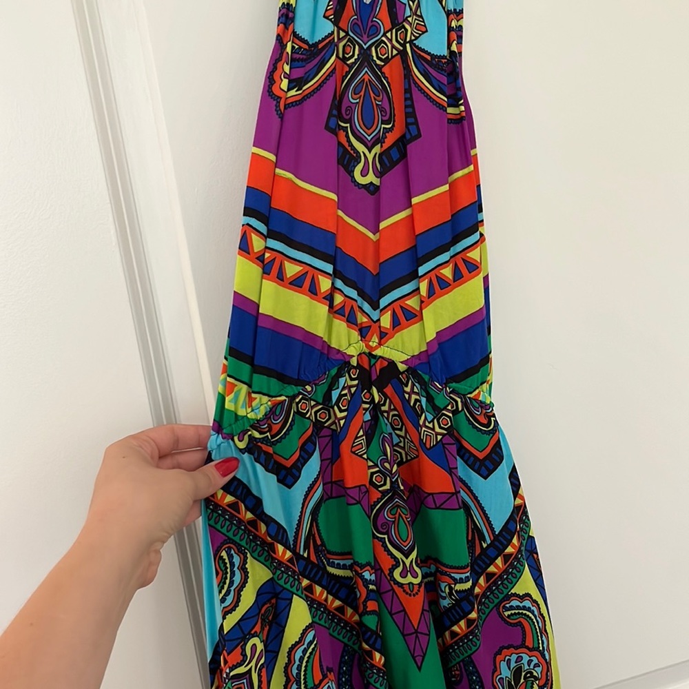 High-low colorful summer dress